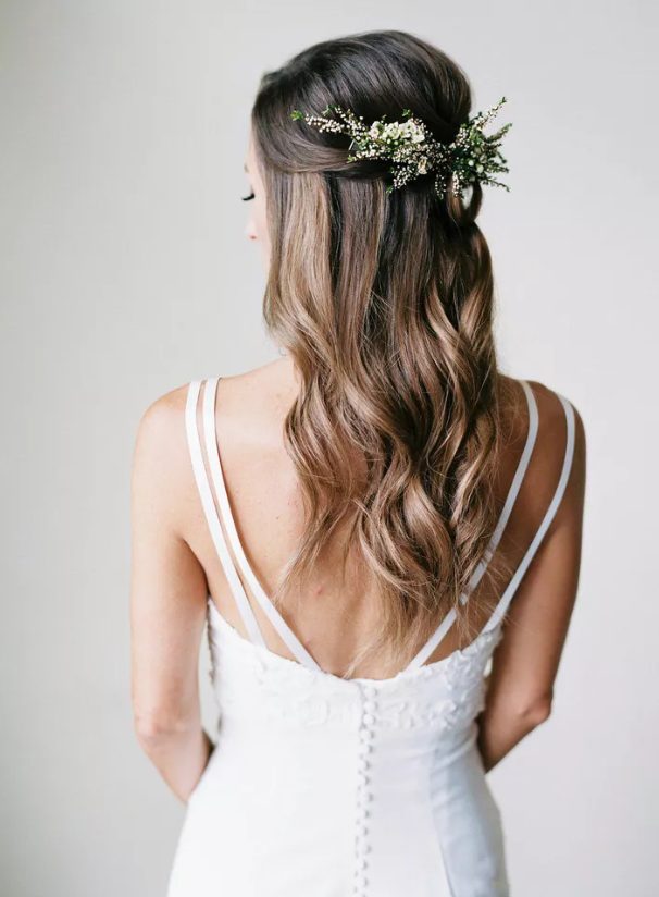 floral hairpiece bridal