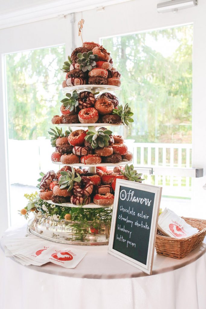 wedding donut tower