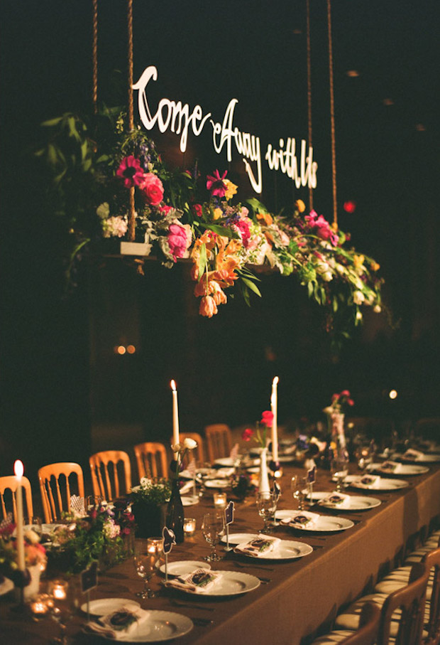 quote floral installations