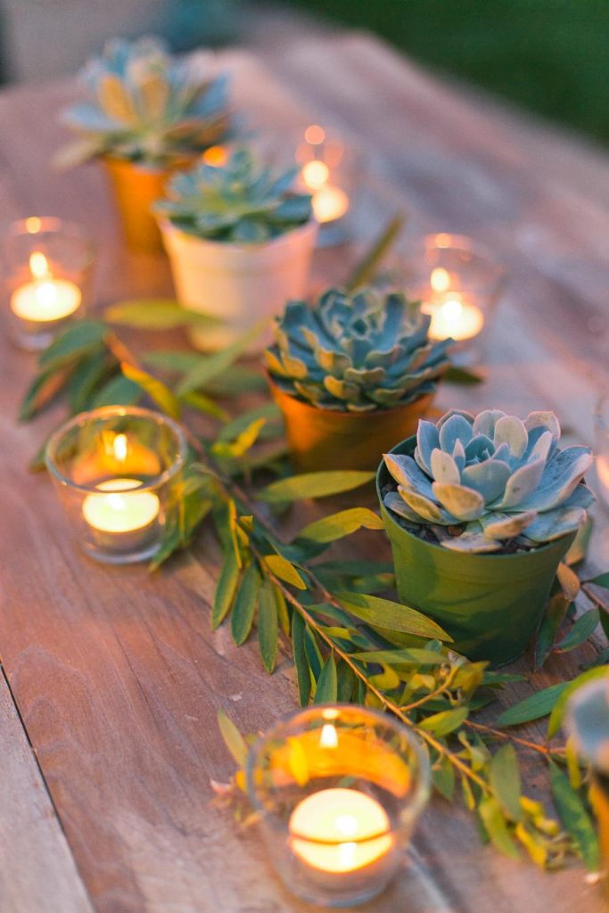 succulent wedding decoration